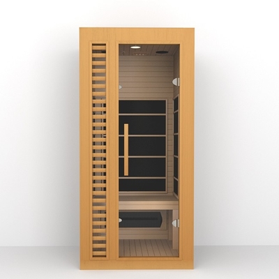 Single Person Hemlock Wood Far Infrared Sauna Room With Oxygen Ionizer