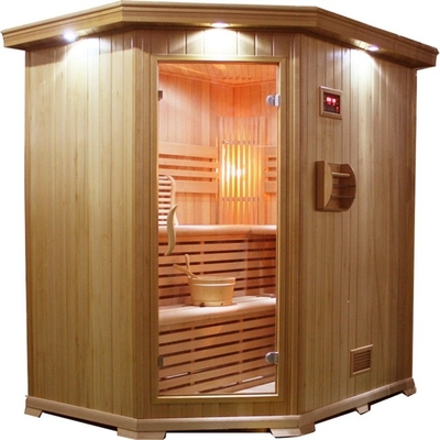 Odm FSC 4-6 Person Red Cedar Steam Sauna Room For Home