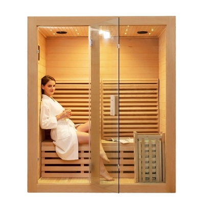 15-99MIN Hemlock 2 Person Indoor Sauna For Home Indoor