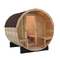 Canada Hemlock Round Wood Barrel Sauna Room For Backyard 4 Person