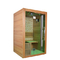 Solid Hemlock Wood ozone Home Steam Sauna Room For 2 Person