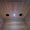 Smartmak One Person Infrared Outdoor Dry Sauna Canadian Hemlock Wood