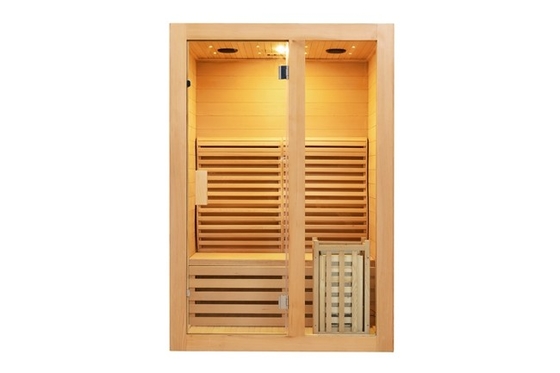 3KW Canadian Cedar One Person Steam Sauna Room Wooden Steam Bath Cabin
