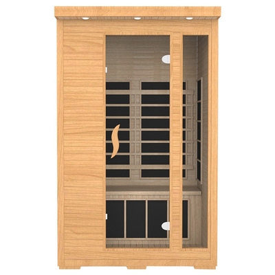 Home Canadian Red Cedar Wood 2 Person Infrared Sauna For Body Sculpting