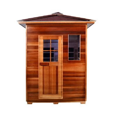 3 Person Canadian Hemlock Outdoor Dry Sauna With Ventilation Windows