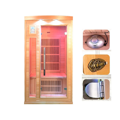 Solid Wood Indoor One Person Sauna Room OEM ODM Available