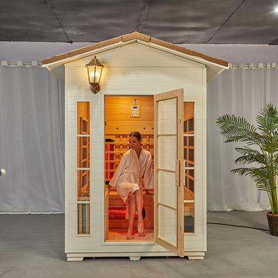 Wood Infrared Combined Sauna Steam Room Canada Red Cedar