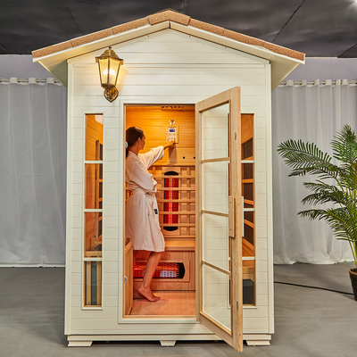 Wood Infrared Combined Sauna Steam Room Canada Red Cedar
