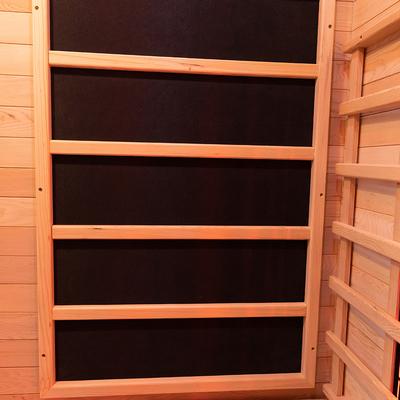 Canada Hemlock Wooden Outdoor Full Spectrum Infrared Sauna Room 2 People Size
