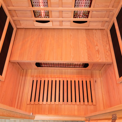Canada Hemlock Wooden Outdoor Full Spectrum Infrared Sauna Room 2 People Size