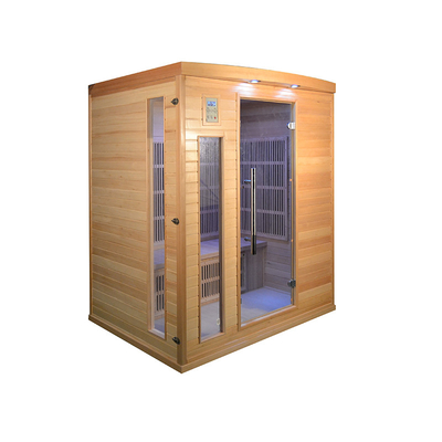 Hemlock Solid Wood Dry Far Infrared Sauna For Home 3 Person Size