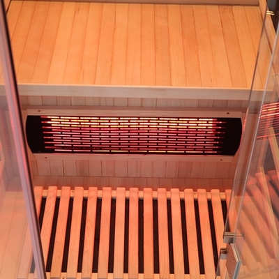 1350W Deluxe Low Emf Far Infrared Sauna Rooms Comfortable 1 Person Size