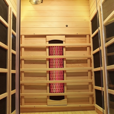 1350W Deluxe Low Emf Far Infrared Sauna Rooms Comfortable 1 Person Size