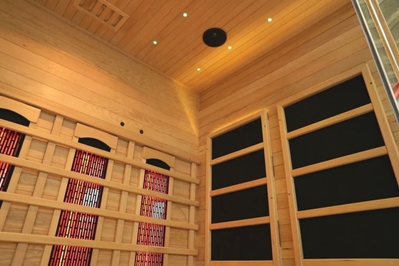 Large Size Home Indoor Wooden 4 Person Far Infrared Sauna 2700W