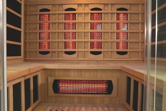 Large Size Home Indoor Wooden 4 Person Far Infrared Sauna 2700W