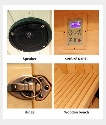 Hemlock Wood One Person Sauna Steam Room Traditional