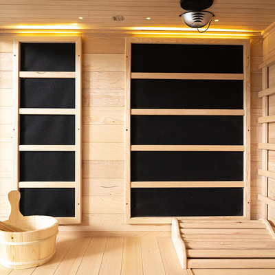 Combination Traditional Indoor Infrared Steam Sauna For 4 People 2700W