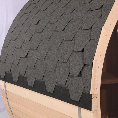 OEM Solid Wood Outdoor Traditional Steam Barrel Sauna For 6 Person