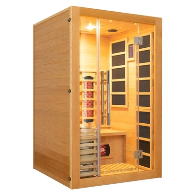 Traditional Combination Infrared Steam Sauna 2 Person Size