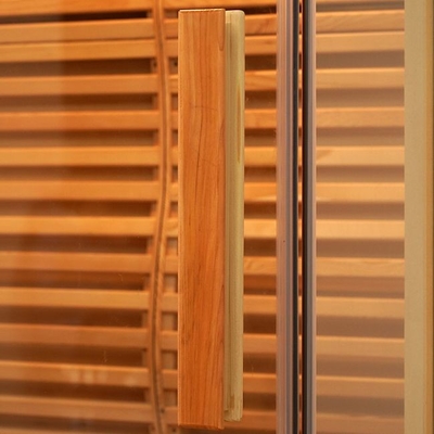 Canada Red Cedar Wooden 2 Person Indoor Traditional Steam Sauna For Home