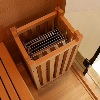 Canadian Hemlock Indoor Electric Stove Wooden Steam Room For 2 Person