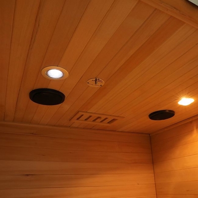 Canadian Hemlock Indoor Electric Stove Wooden Steam Room For 2 Person
