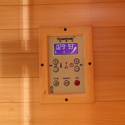 Canadian Hemlock Indoor Electric Stove Wooden Steam Room For 2 Person