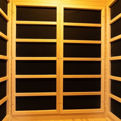 Radiant Indoor Carbon Heaters Mini Wooden Infrared Sauna 1 - 2 Person