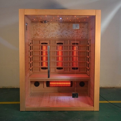 Canadian Hemlock Full Spectrum Dry Wooden Indoor Sauna Room 3 Person