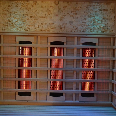 Canadian Hemlock Full Spectrum Dry Wooden Indoor Sauna Room 3 Person