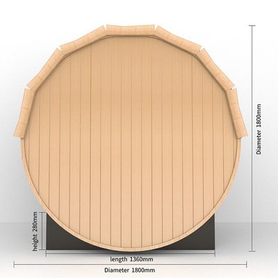 Traditional Stove Heater Solid Wood Outdoor Barrel Sauna Room Support OEM