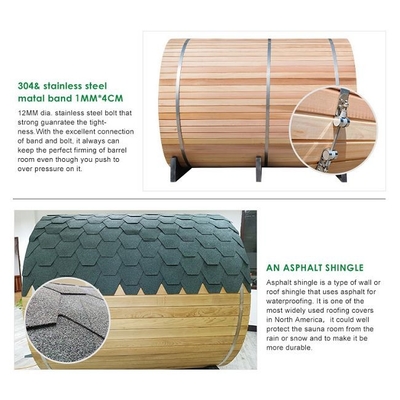 Traditional Stove Heater Solid Wood Outdoor Barrel Sauna Room Support OEM