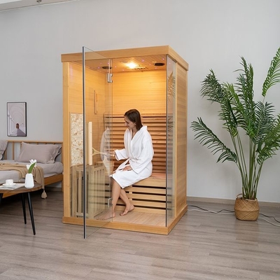 Hemlock Electric Stove Heater Indoor Wooden Steam Sauna Room 2 Person