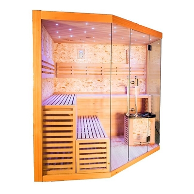 6000W Stove Heater Indoor Use Red Cedar Wood Steam Sauna Room For 6 Person