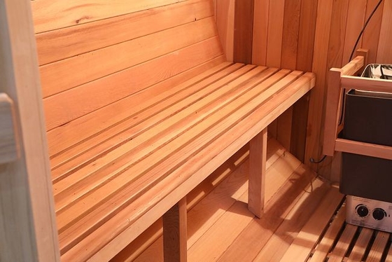 Solid Wood Traditional Heater Barrel Outdoor Steam Sauna 8 Person