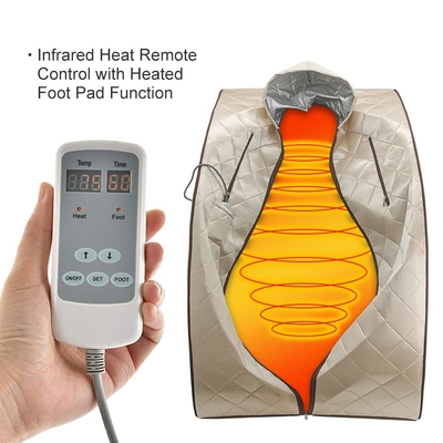 Smartmak 1050W Home Indoor 1 Person Far Infrared Sauna Tent With Hat