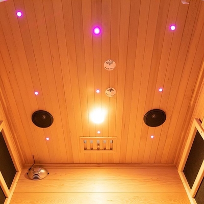 Indoor Wooden Small Infrared &amp; Steam Combination Sauna 2 Person