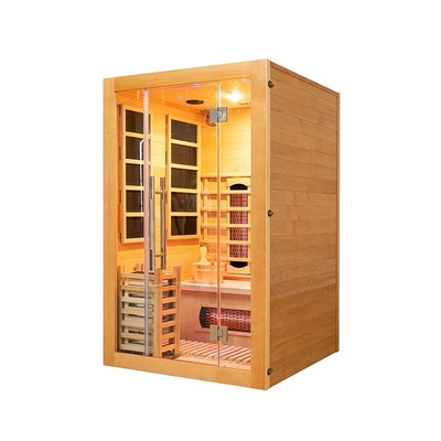 Indoor Wooden Small Infrared &amp; Steam Combination Sauna 2 Person
