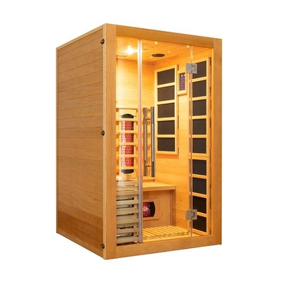 Indoor Wooden Small Infrared &amp; Steam Combination Sauna 2 Person