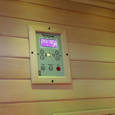 Full Spectrum And Carbon Heater Solid Wood 2 Person Infrared Sauna For Home