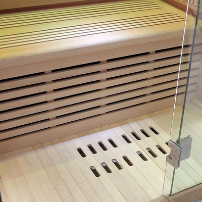 Full Spectrum And Carbon Heater Solid Wood 2 Person Infrared Sauna For Home