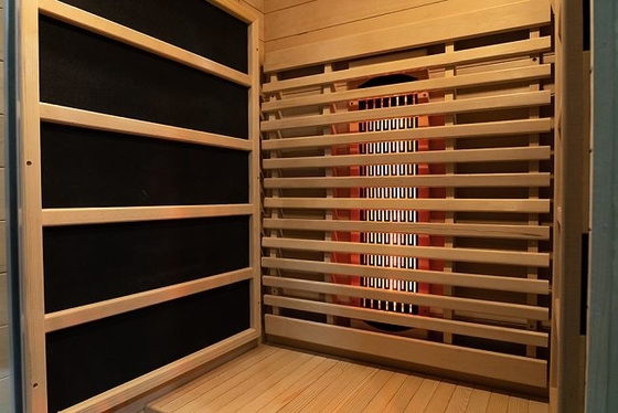 Luxury Solid Wood Canadian Hemlock 1 Person Home Infrared Sauna Wooden Small
