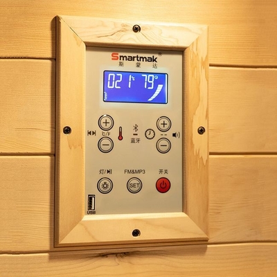 Luxury Solid Wood Canadian Hemlock 1 Person Home Infrared Sauna Wooden Small