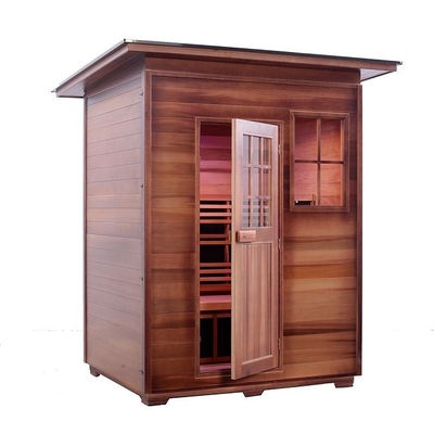 Solid Wood Canadian Red Cedar Carbon Heater Far Infrared Outdoor Sauna ODM