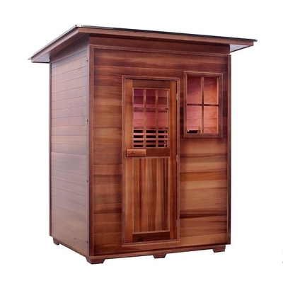 Solid Wood Canadian Red Cedar Carbon Heater Far Infrared Outdoor Sauna ODM