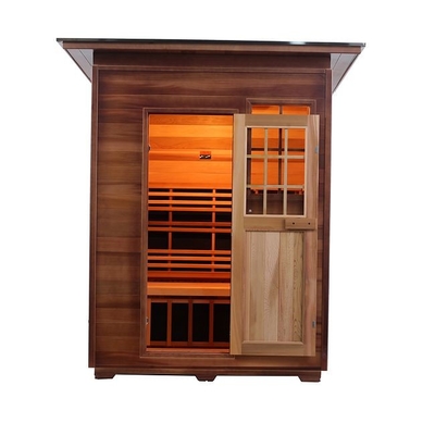 Solid Wood Canadian Red Cedar Carbon Heater Far Infrared Outdoor Sauna ODM