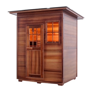 Solid Wood Canadian Red Cedar Carbon Heater Far Infrared Outdoor Sauna ODM