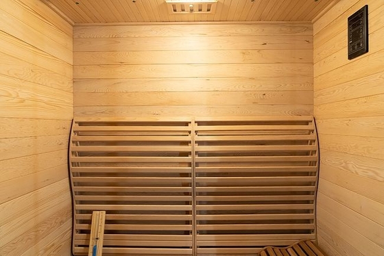 Luxurious Solid Wood Hemlock 3 Person Traditional Home Sauna Room 3000W