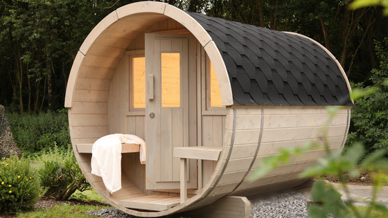 Outdoor Use Solid Wood Canadian Red Cedar Sauna Luxury Large Size