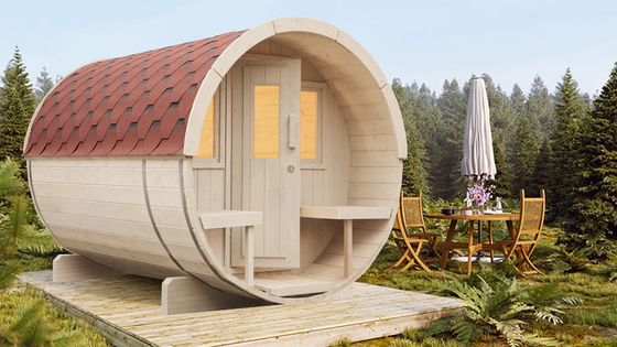 Outdoor Use Solid Wood Canadian Red Cedar Sauna Luxury Large Size